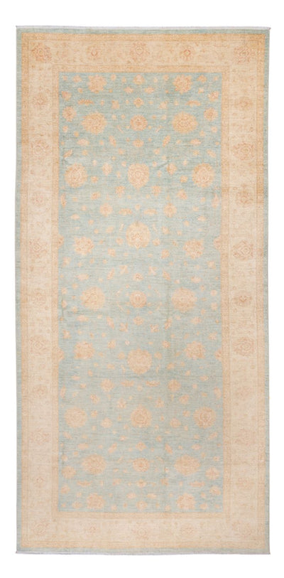 Ziegler Teppich 199x418cm - Orientteppich - hellblau