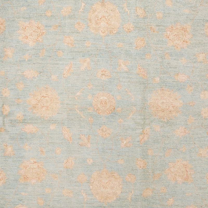 Ziegler Teppich 199x418cm - Orientteppich - hellblau