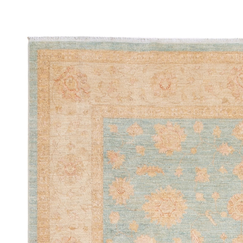 Ziegler Teppich 199x418cm - Orientteppich - hellblau