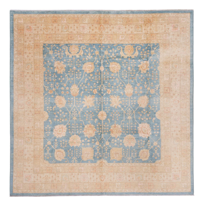 Ziegler Teppich 297x298cm - Orientteppich - hellblau