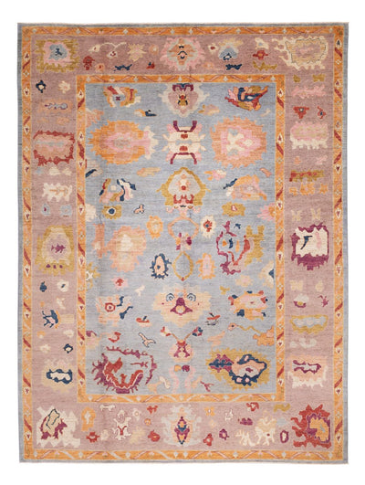 Usak Teppich 298x391cm - Orientteppich - hellblau