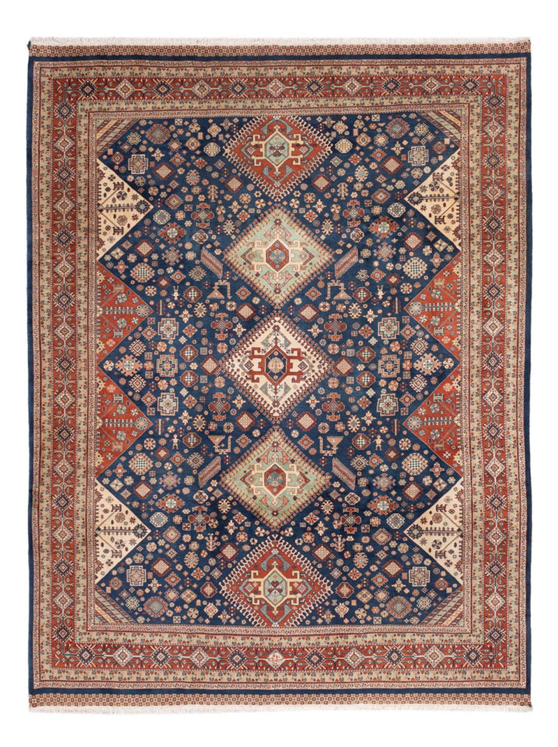 Shiraz Teppich 238x318cm - Perserteppich - dunkelblau