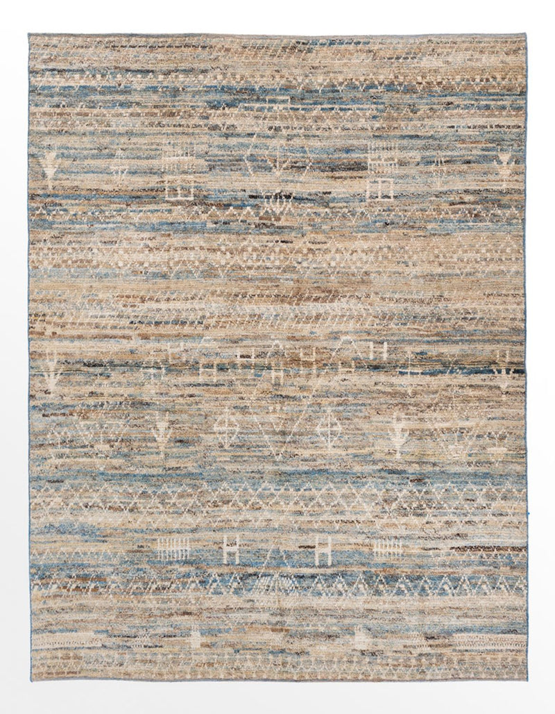Berber Teppich 179x233cm - Wollteppich - beige