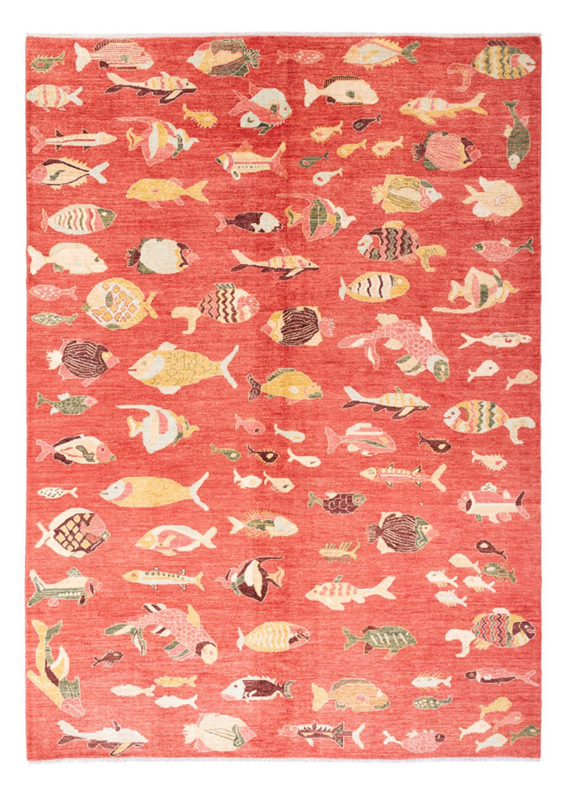 Designer Teppich 205x296cm - mehrfarbig