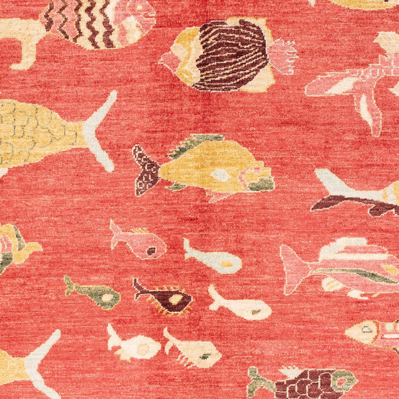 Designer Teppich 205x296cm - mehrfarbig