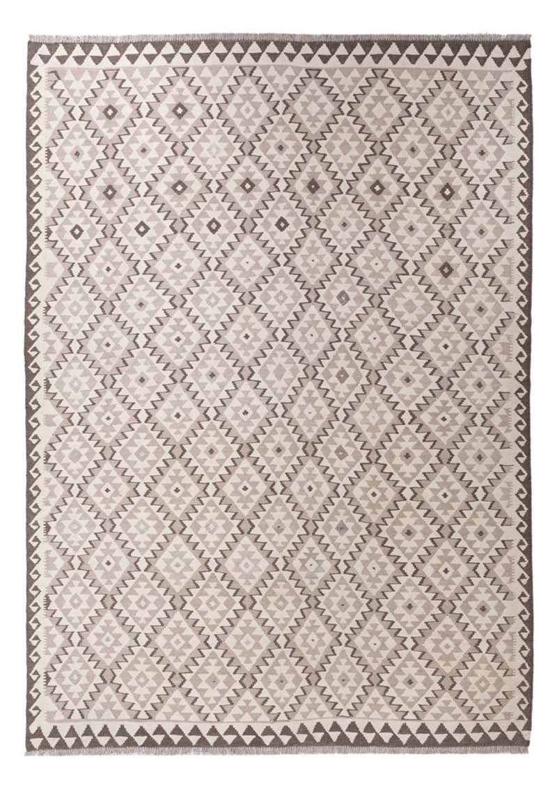Kelim Maimene Teppich 208x291cm - hellgrau