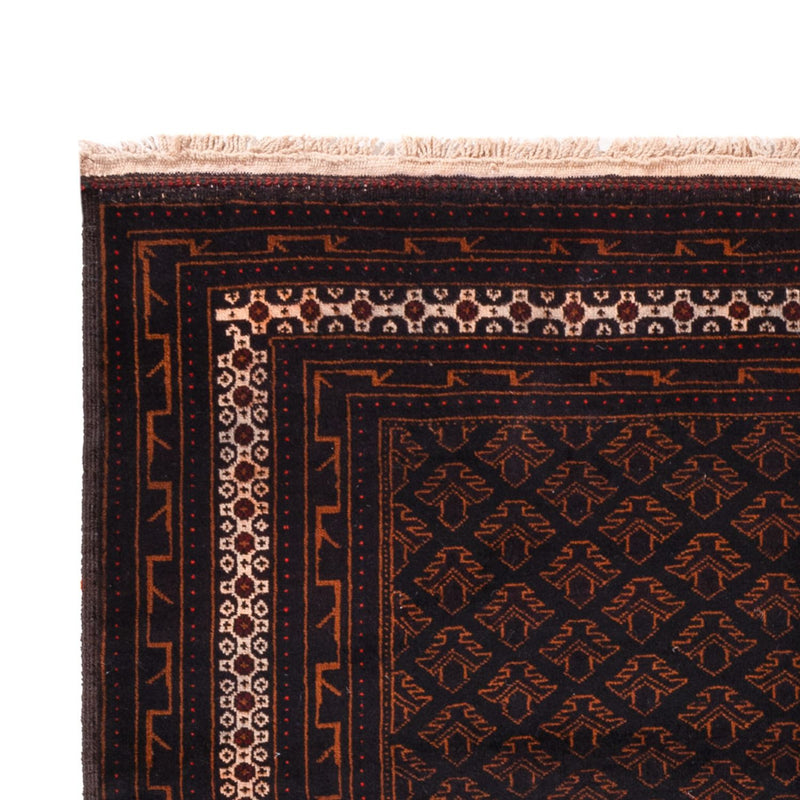 Belutsch Teppich 122x236cm - Orientteppich - dunkelbraun