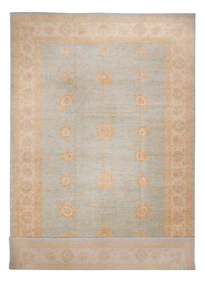Ziegler Teppich 354x543cm - Orientteppich - hellblau