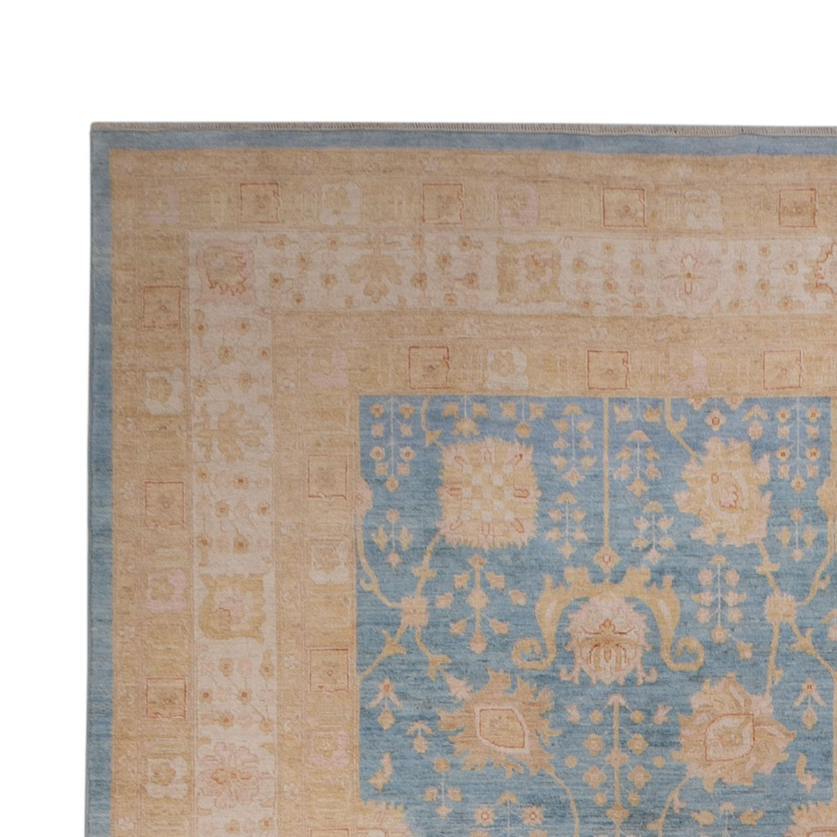 Ziegler Teppich 306x441cm - Orientteppich - hellblau
