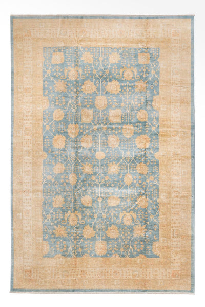 Ziegler Teppich 304x440cm - Orientteppich - hellblau