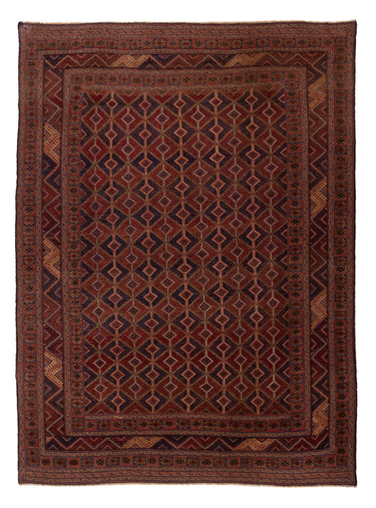 Kelim Afghan Teppich 206x278cm - rot