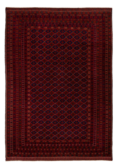 Kelim Afghan Teppich 194x282cm - rot