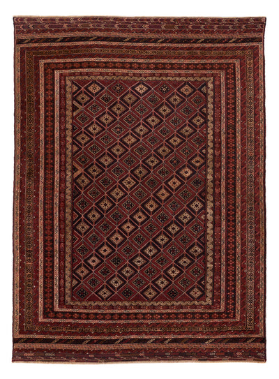 Kelim Afghan Teppich 198x270cm - rot