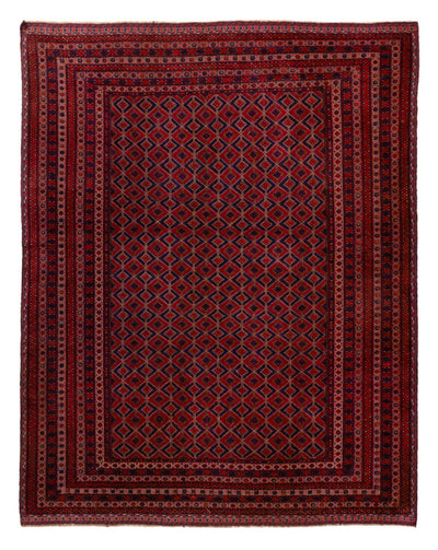 Kelim Afghan Teppich 212x267cm - rot