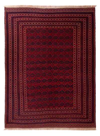 Kelim Afghan Teppich 214x275cm - rot