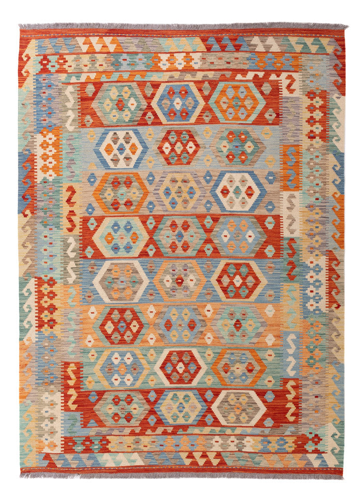 Kelim Maimene Teppich 174x235cm - bunt