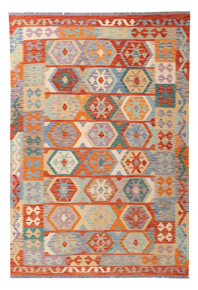 Kelim Maimene Teppich 168x246cm - bunt