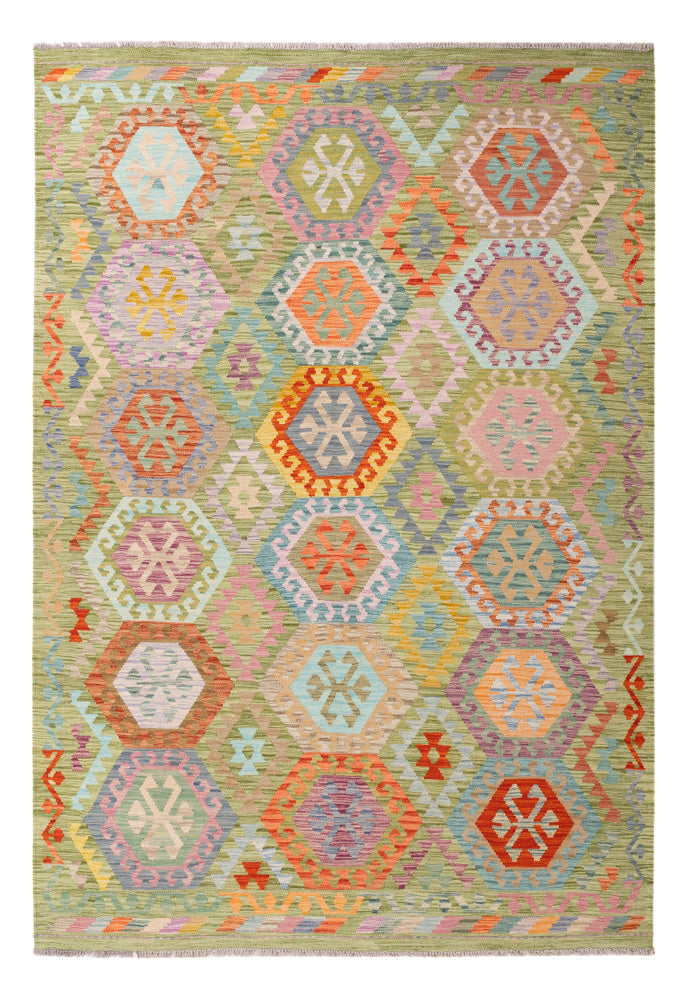 Kelim Maimene Teppich 178x252cm - bunt