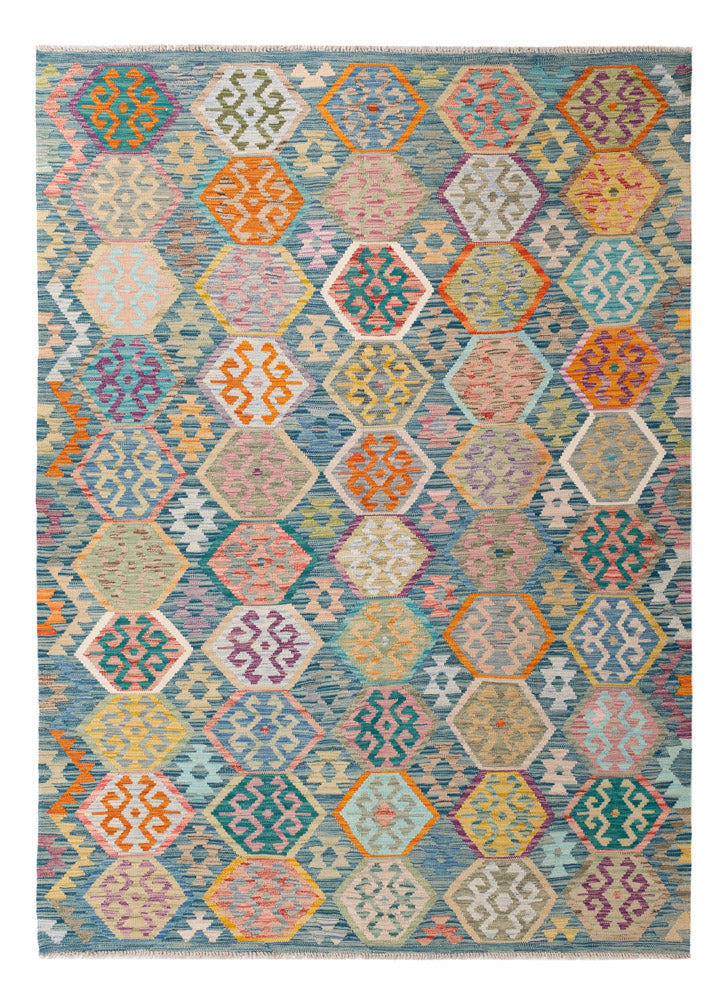 Kelim Maimene Teppich 180x254cm - bunt