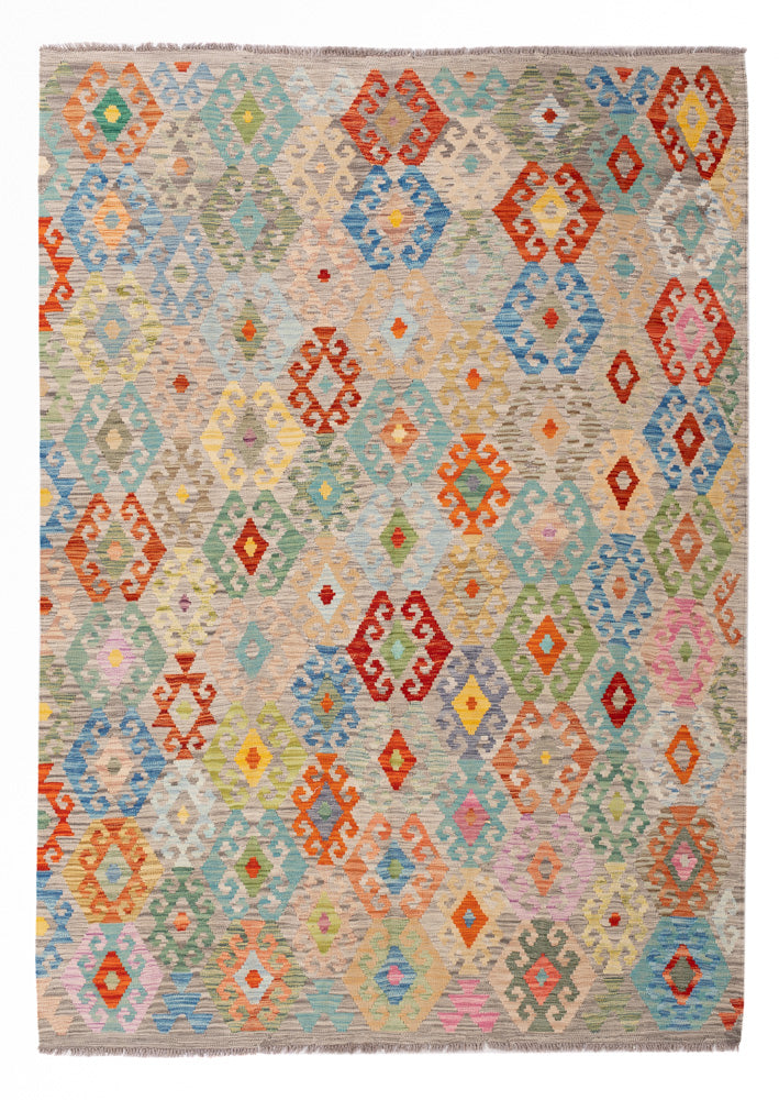 Kelim Maimene Teppich 185x252cm - bunt