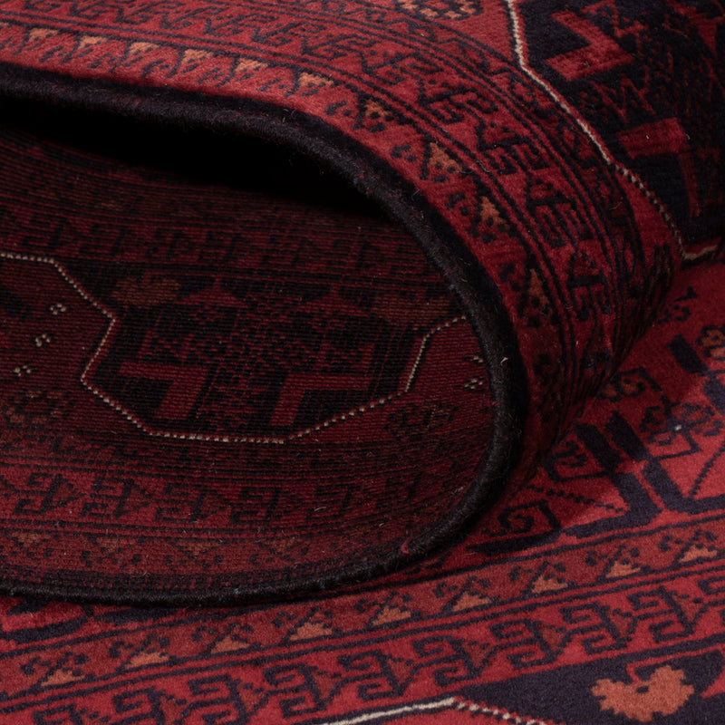 Afghan Teppich 100x147cm - Orientteppich - rot