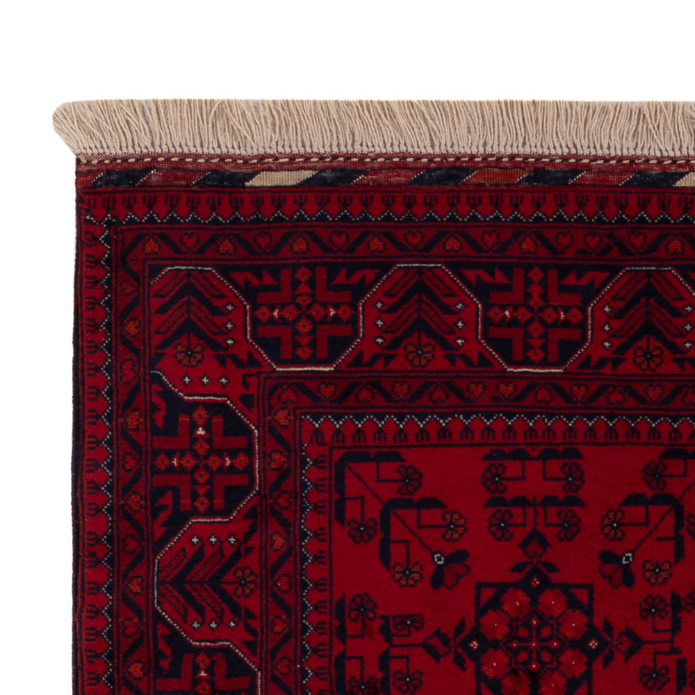 Afghan Teppich 101x147cm - Orientteppich - rot