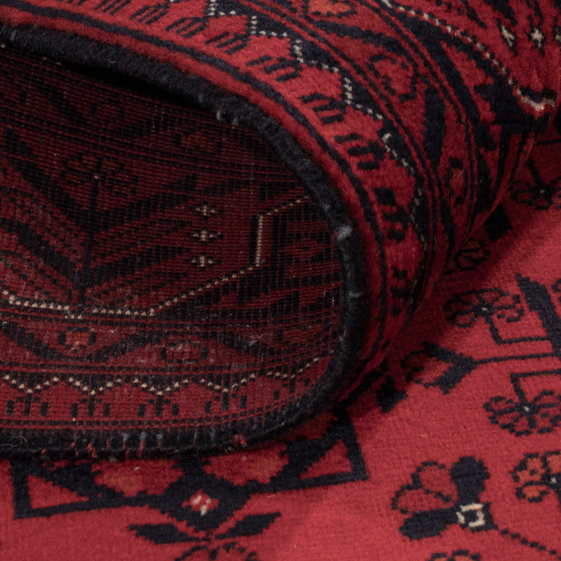 Afghan Teppich 101x147cm - Orientteppich - rot