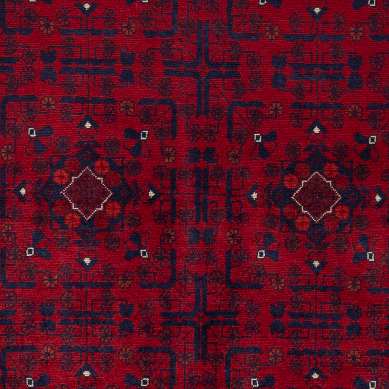 Afghan Teppich 103x147cm - Orientteppich - rot