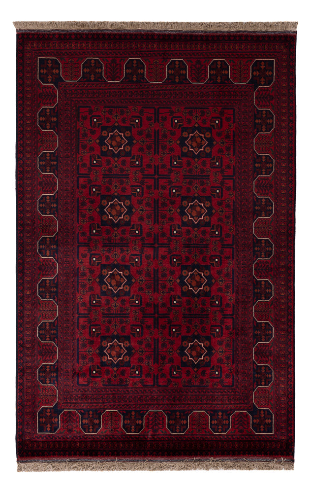 Afghan Teppich 99x154cm - Orientteppich - rot