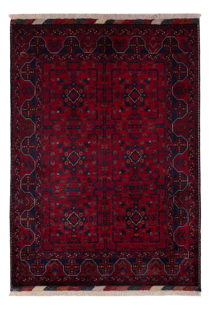 Afghan Teppich 101x147cm - Orientteppich - rot