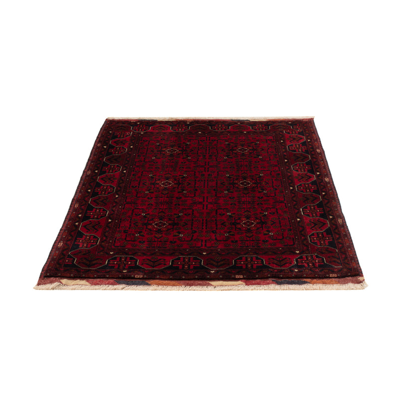Afghan Teppich 100x139cm - Orientteppich - rot