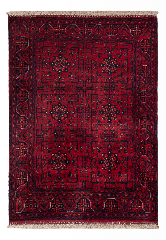 Afghan Teppich 101x138cm - Orientteppich - rot