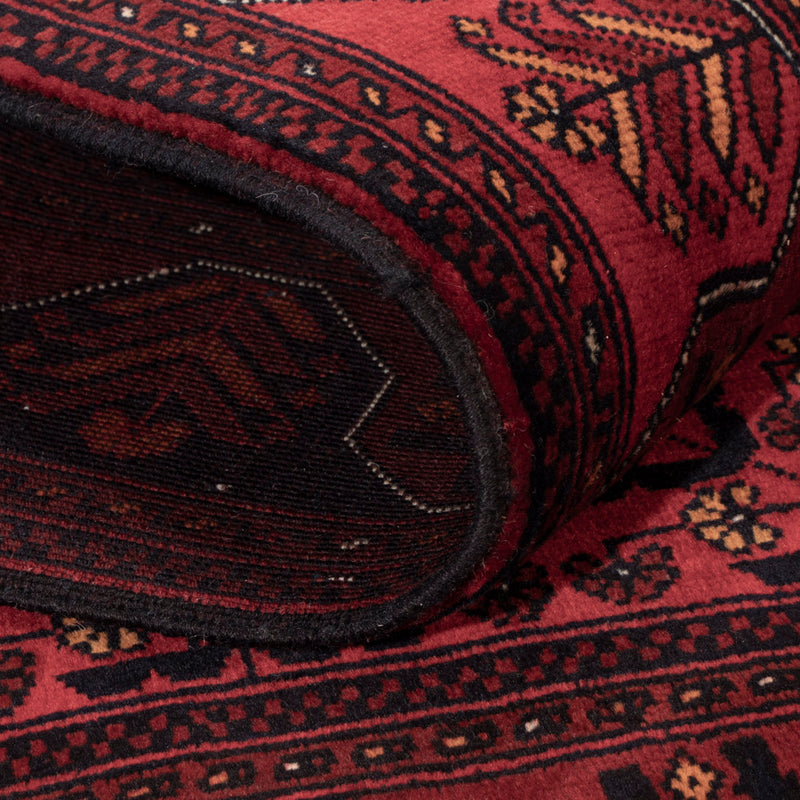 Afghan Teppich 100x147cm - Orientteppich - rot