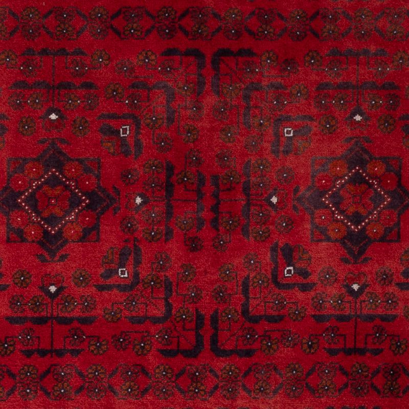 Afghan Teppich 101x139cm - Orientteppich - rot