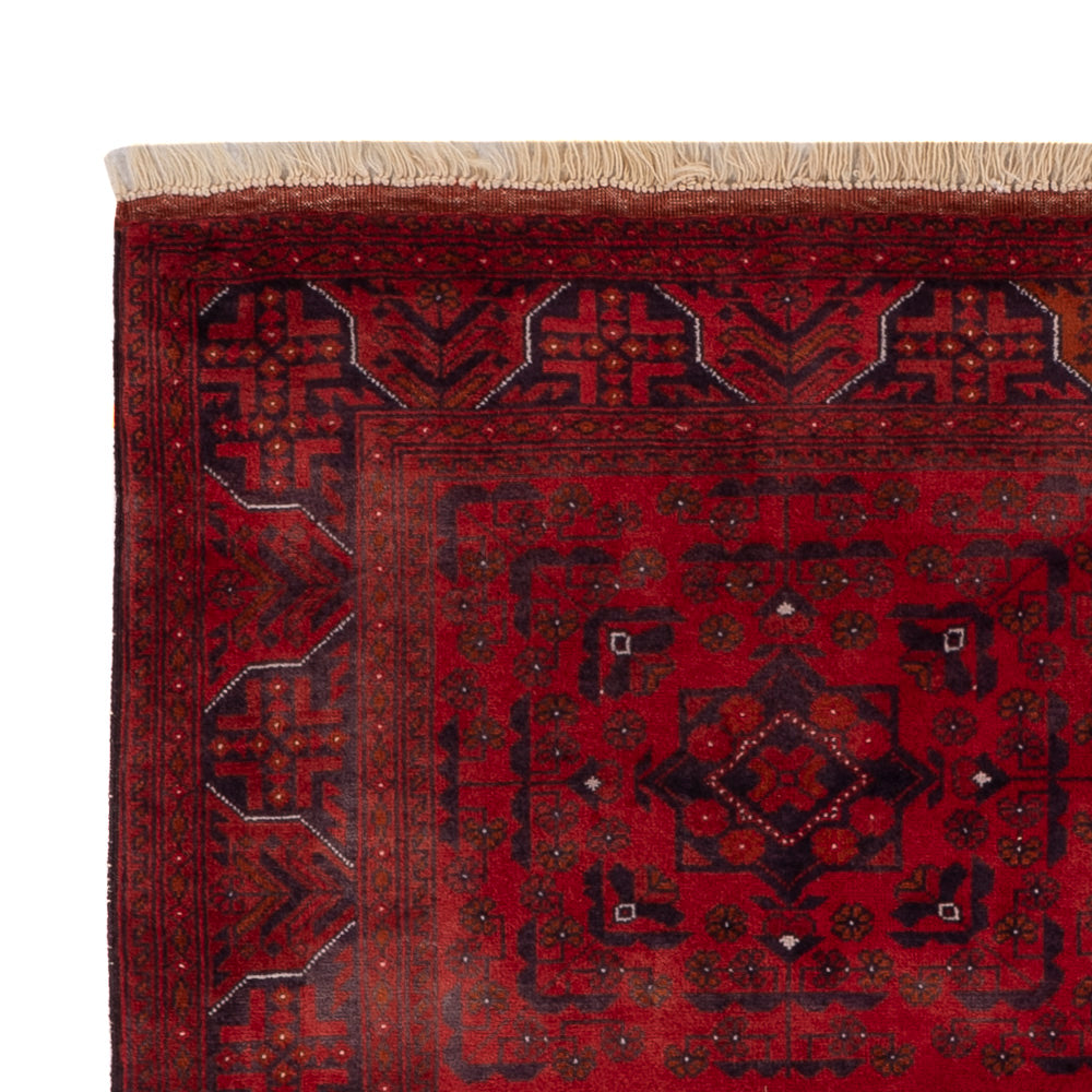 Afghan Teppich 101x139cm - Orientteppich - rot