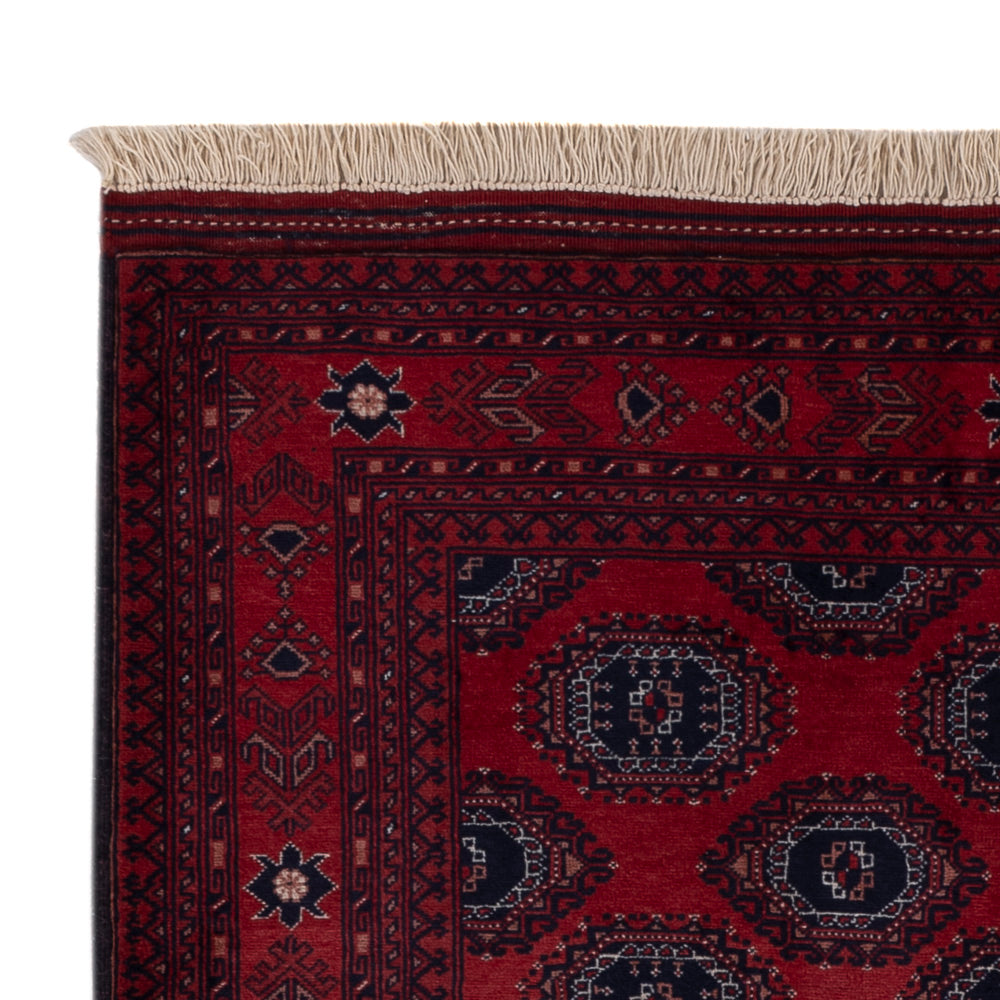 Afghan Teppich 103x146cm - Orientteppich - rot