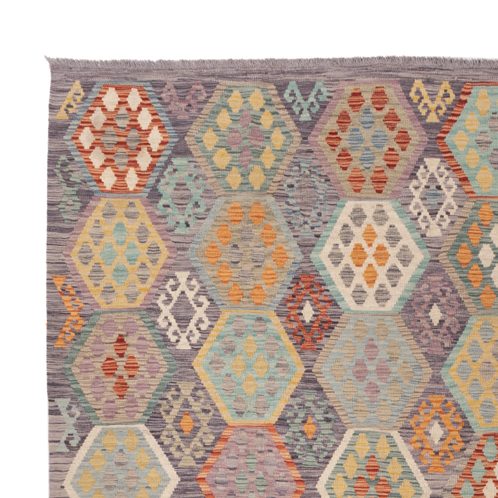 Kelim Teppich - Splash - 268 x 349 cm - bunt