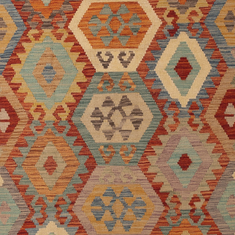 Kelim Maimene Teppich 256x352cm - bunt
