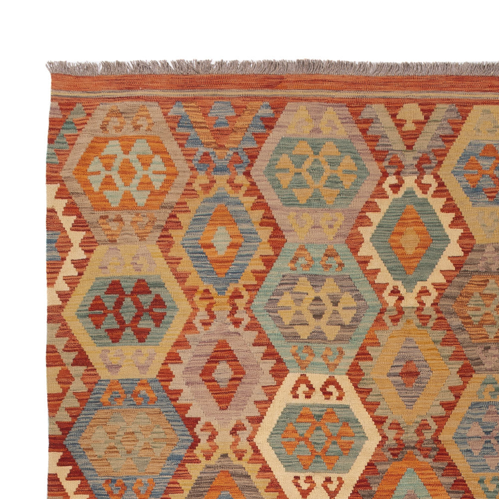 Kelim Maimene Teppich 256x352cm - bunt