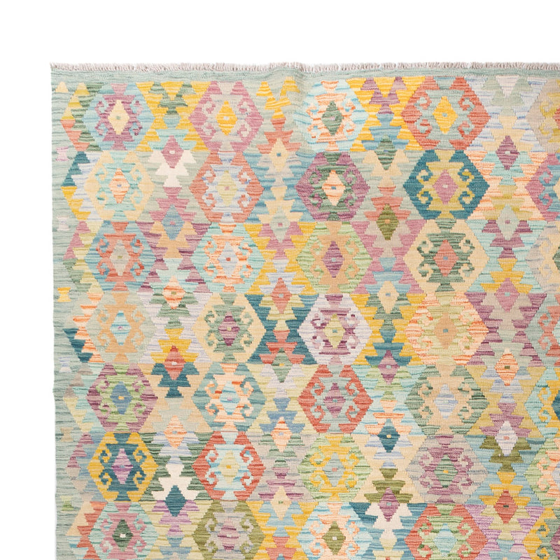 Kelim Maimene Teppich 312x383cm - bunt