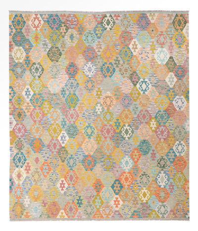 Kelim Maimene Teppich 264x307cm - bunt