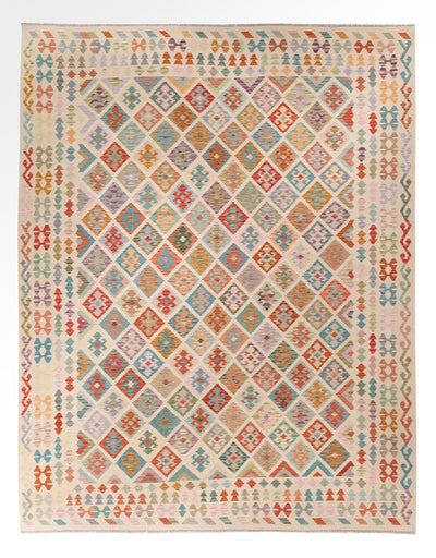 Kelim Maimene Teppich 310x387cm - bunt