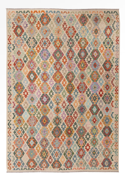 Kelim Maimene Teppich 258x358cm - bunt