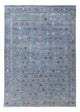 Kelim Maimene Teppich 243x352cm - blau