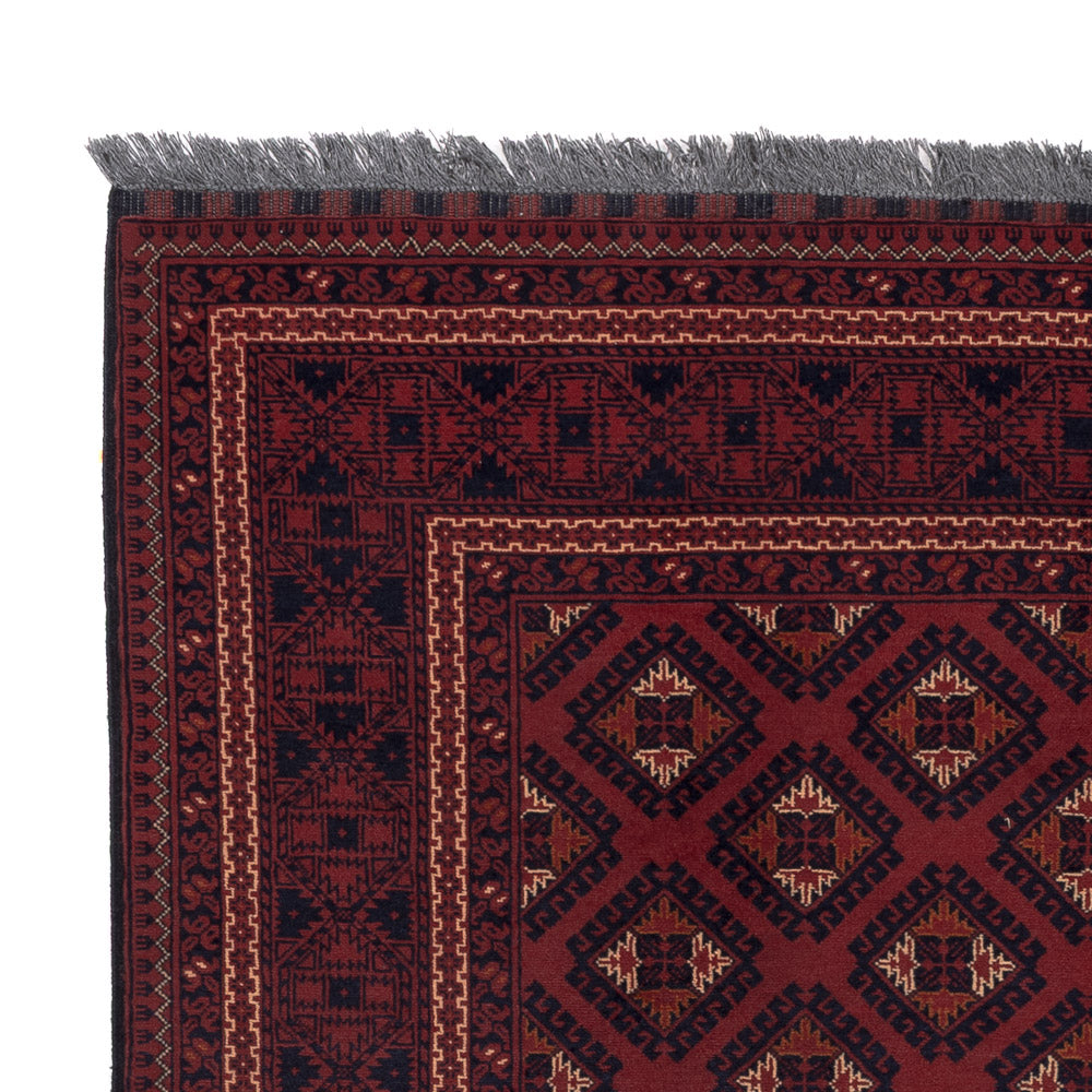 Afghan Teppich 147x195cm - Orientteppich - rot