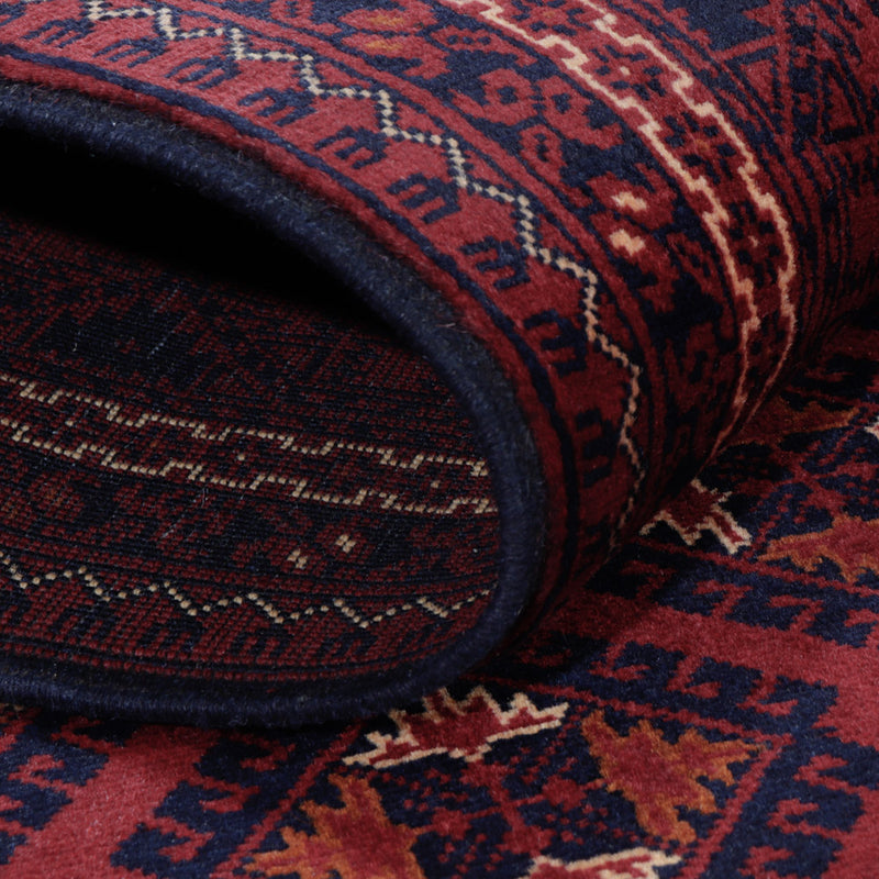 Afghan Teppich 147x195cm - Orientteppich - rot