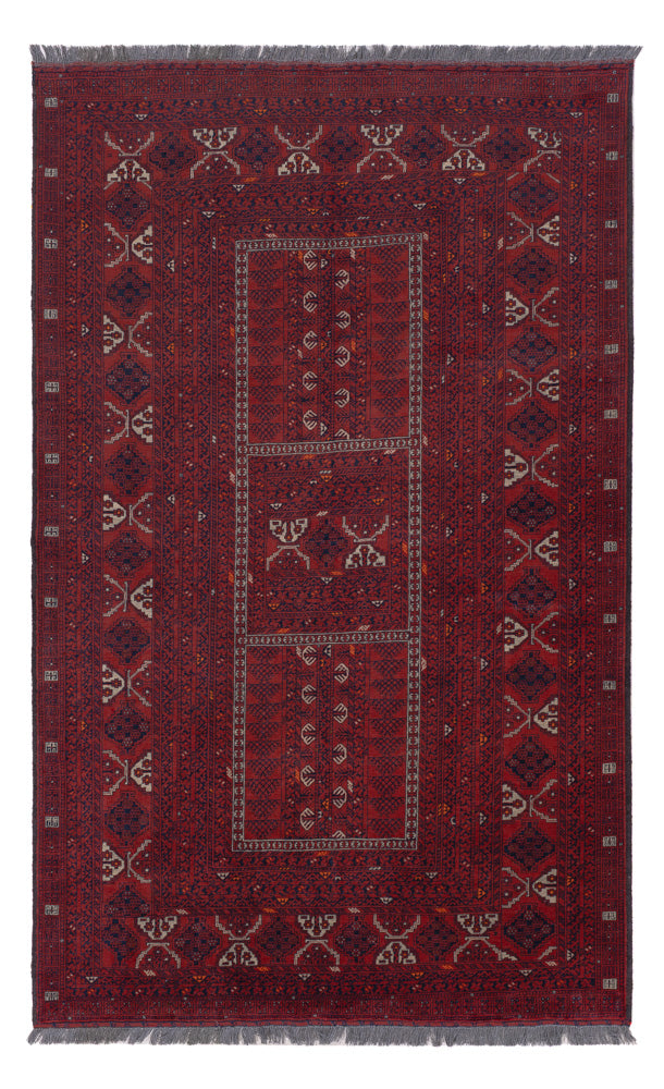 Afghan Teppich 154x252cm - Orientteppich - rot