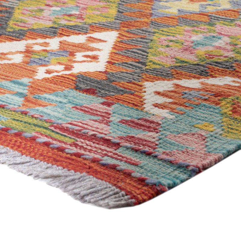 Kelim Maimene Teppich 60x202cm - mehrfarbig