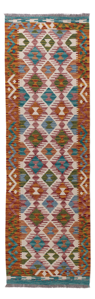 Kelim Maimene Teppich 60x195cm - mehrfarbig