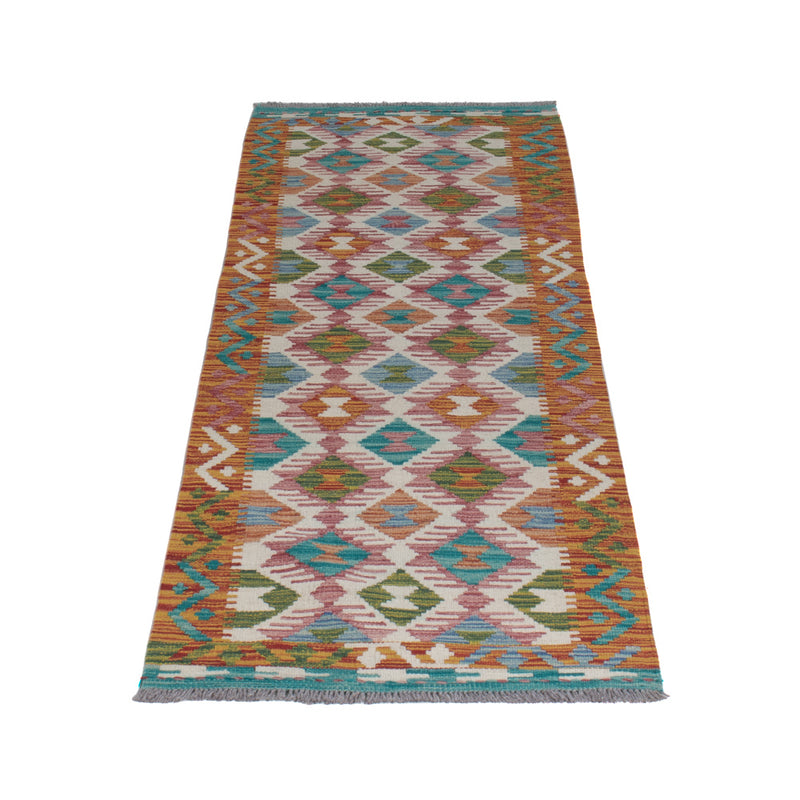 Kelim Maimene Teppich 60x195cm - mehrfarbig